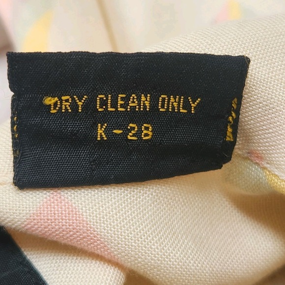 Liz Sport Vintage Top Button Down Shirt Long Sleeve Pastel Geometric Size M 90s - Picture 5 of 7